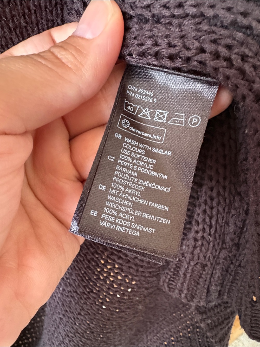 H&M Black Open-Front Knit Cardigan with Pockets - Picture 5 of 5